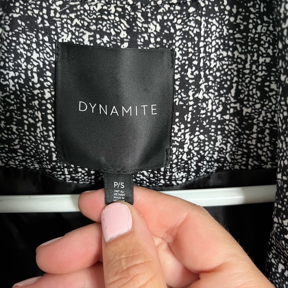 Dynamite Brand - Small black/white blazer. Great Condition. - Picture 3 of 3